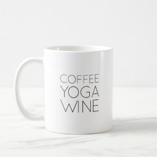 Coffee Yoga Wine Mug