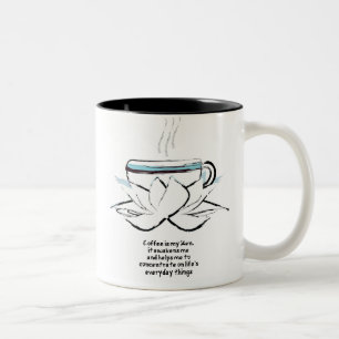 coffee zen Two-Tone coffee mug