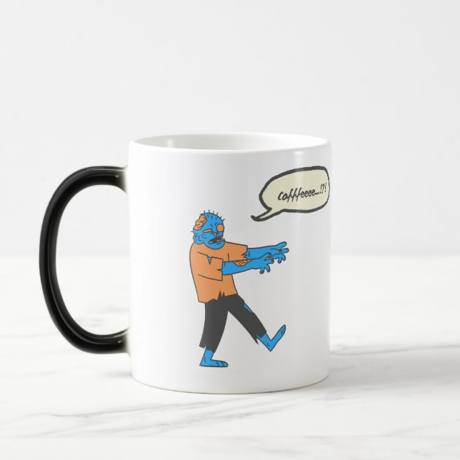 Coffee zombie  magic mug (Left)