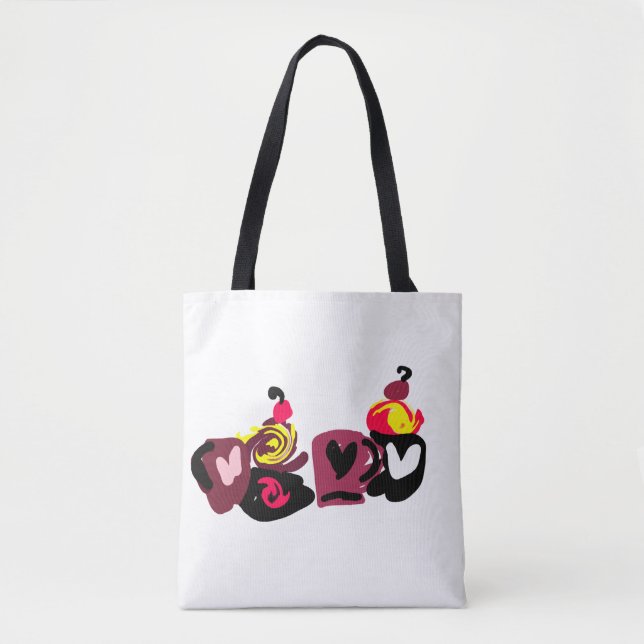 Coffees and Cupcake valentine  Tote Bag (Front)