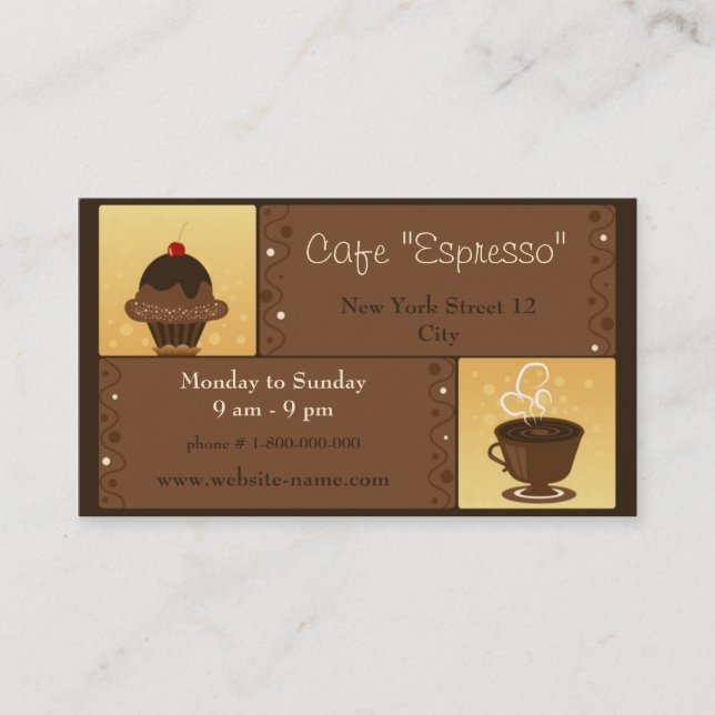 CoffeeShop Business Card (Front)