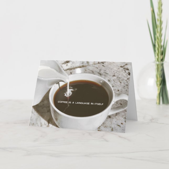 COFFEETALK Greeting Card (Front)