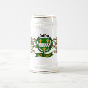Coffey/O'Coffey Irish Shield Personalized Beer Stein
