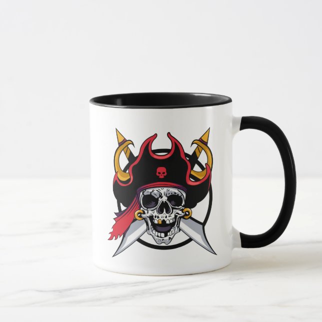 Cofffee Mug-Pirate Skull Mug (Right)