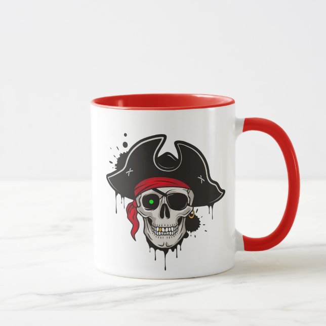 Cofffee Mug-Pirate Skull Mug (Right)