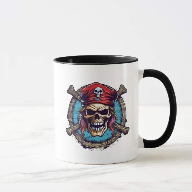 Cofffee Mug-Pirate Skull Mug (Right)