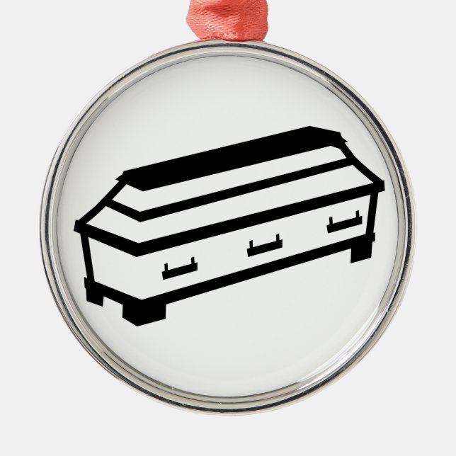 Coffin Metal Ornament (Front)