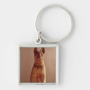 Coffin of a cat protected by the goddess Bastet (p Keychain