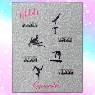 Coffre de gymnastique, Barres, Poutre, Puzzle pers
