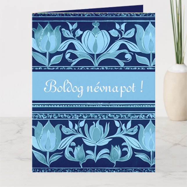 coffre de tulipe - carte de jour du nom (Devant)