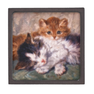 Coffret Cadeau De Première Qualité Câlin de deux chatons par Henriëtte Ronner-Knip