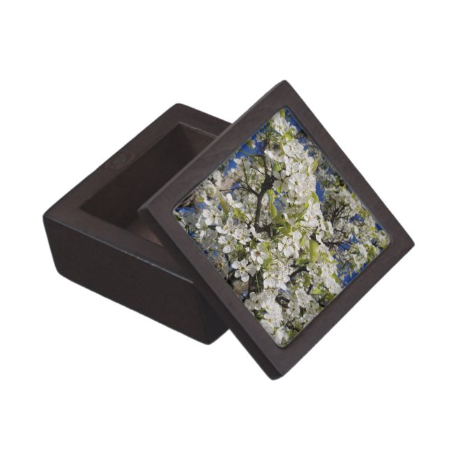 Coffret Cadeau De Première Qualité Les fleurs blanches (Ouvert)