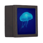 Méduses bleues de flottement