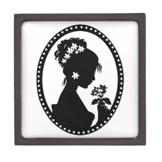 Coffret Cadeau De Première Qualité Silhouette victorienne de camée