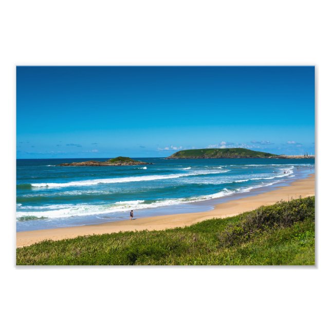 Coffs Harbour Park beach seascape Australia Photo Print (Front)