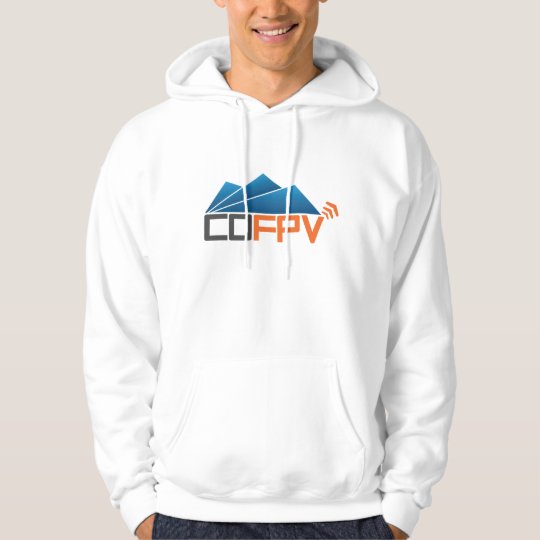 COFPV Hoodie with blue/grey/orange logo