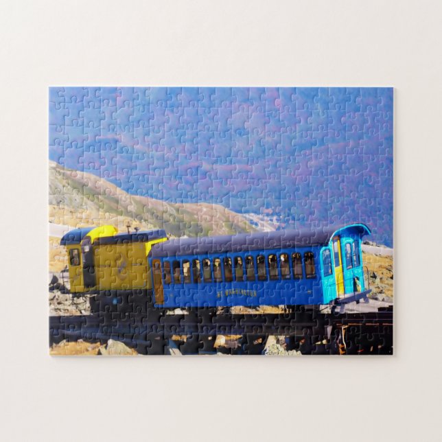 Cog Train Washington Mountain New Hampshire Jigsaw Puzzle (Horizontal)