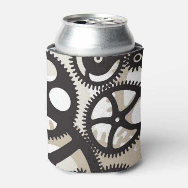 Cog wheels work can cooler (Can Front)