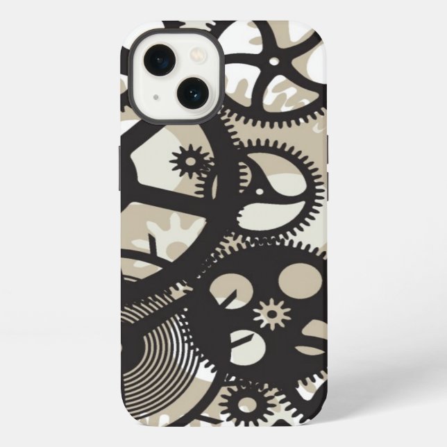 Cog wheels work iPhone case (Back)