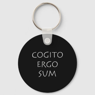 Cogito ergo sum keychain