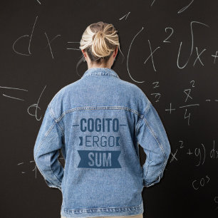 Cogito ergo sum - Latin phrase Denim Jacket