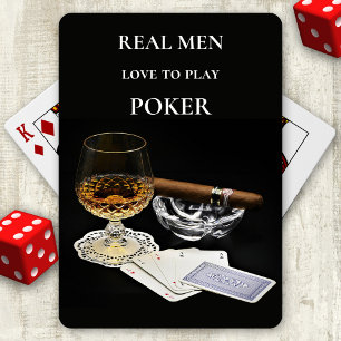 Cognac Cigar Poker Playing Cards
