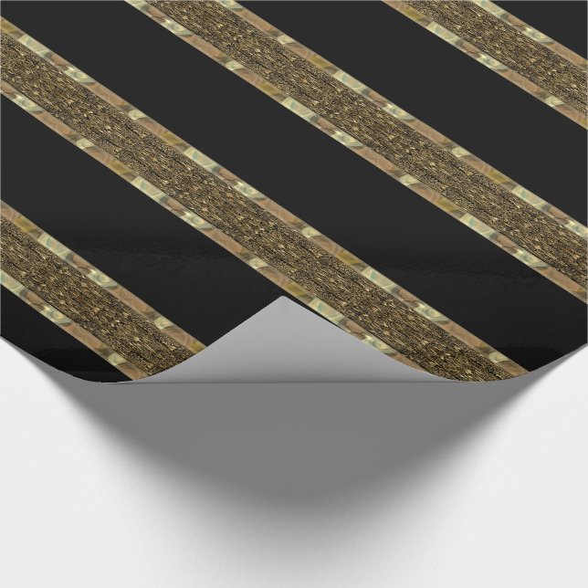 Cognac Craft Baroque Beauty Glossy Wrapping Paper (Corner)