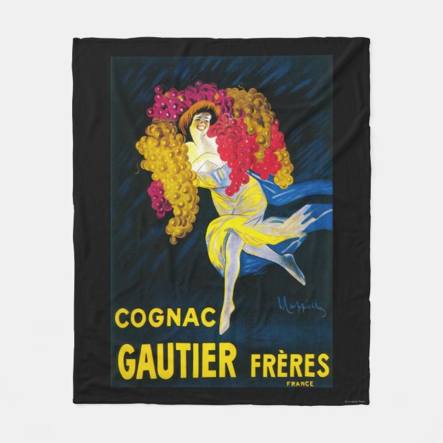 Cognac Gautier Promotional PosterFrance Fleece Blanket (Front)