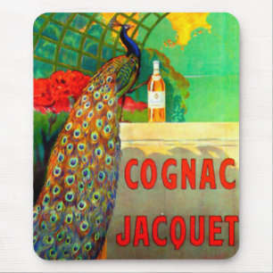 Cognac Jacquet Vintage Advertising Poster Mouse Pad