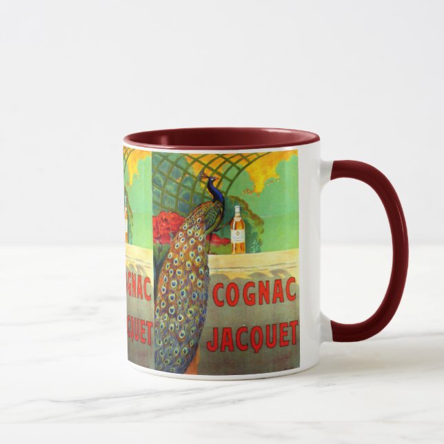 Cognac Jacquet Vintage Advertising Poster Mug (Right)