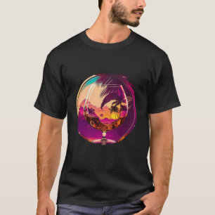 Cognac Synthwave 80s Retrowave Aesthetic  1 T-Shirt