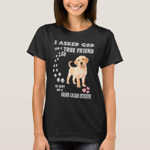 Cogol Dog Mom Dad Costume Cute Golden Cocker Retri T-Shirt