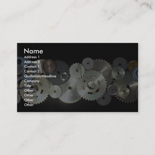 Cogs Business Card (Front)