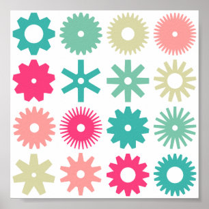 Cogs - Colors 01 Poster