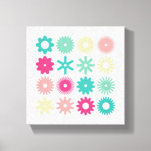 Cogs - Colours 01 Canvas Print
