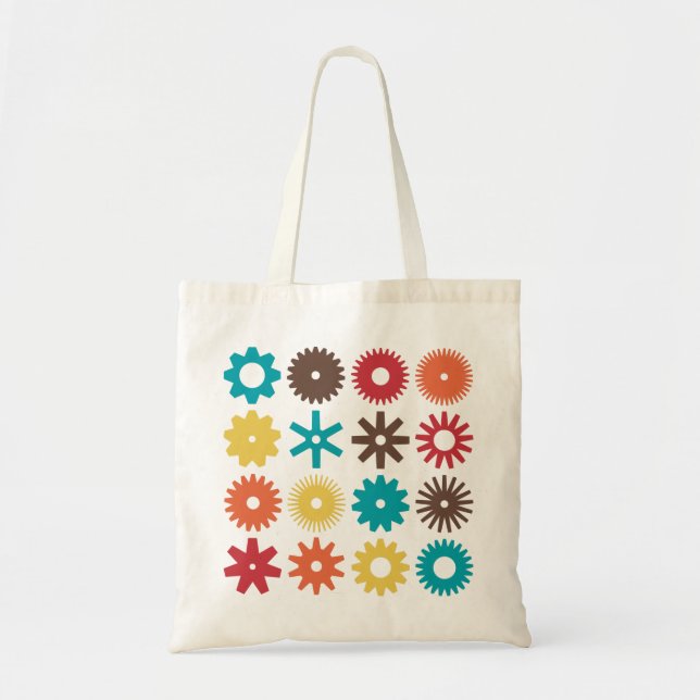 Cogs - Colours 02 Tote Bag (Front)