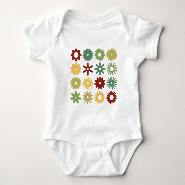 Cogs - Colours 03 Baby Bodysuit (Front)