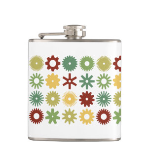 Cogs - Colours 03 Hip Flask