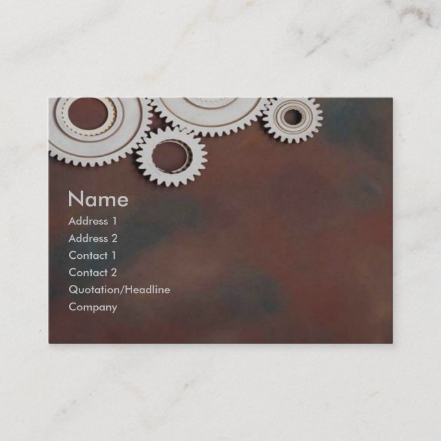 Cogs Profile Card (Front)
