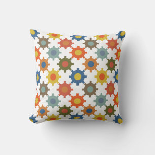 Cogs Throw Pillow