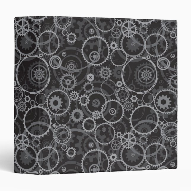Cogwheels pattern binder (Front/Spine)