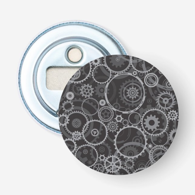 Cogwheels pattern bottle opener (Front)