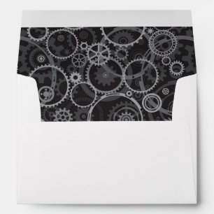 Cogwheels pattern envelopes