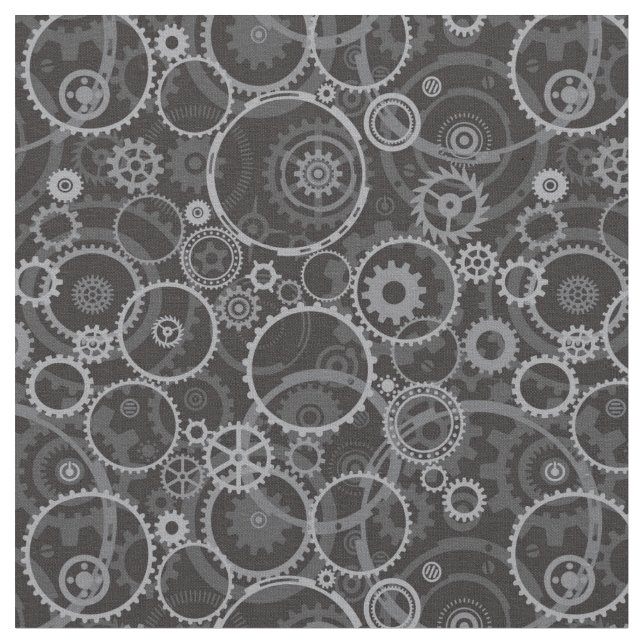 Cogwheels pattern fabric (Close Up)