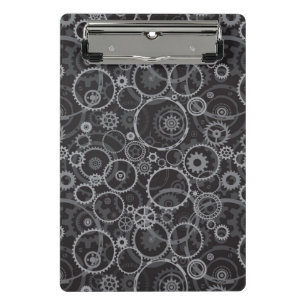 Cogwheels pattern mini clipboard