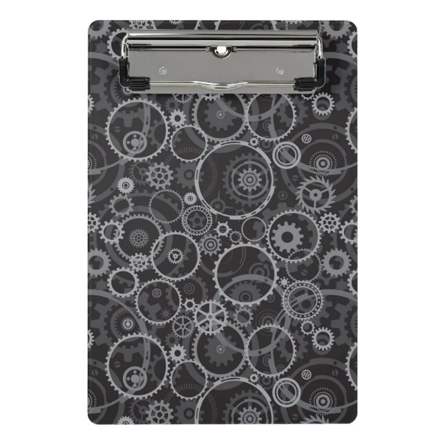 Cogwheels pattern mini clipboard (Front)