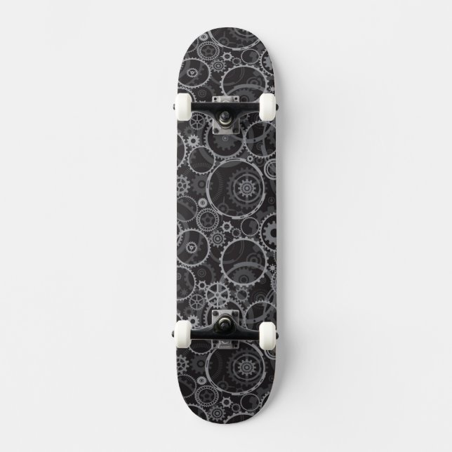 Cogwheels pattern skateboard (Front)