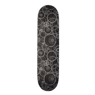 Cogwheels pattern skateboard