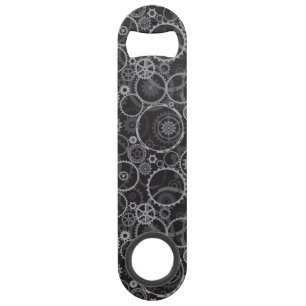 Cogwheels pattern speed bottle opener