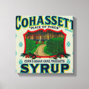 Cohassett Syrup LabelCairo, GA Canvas Print